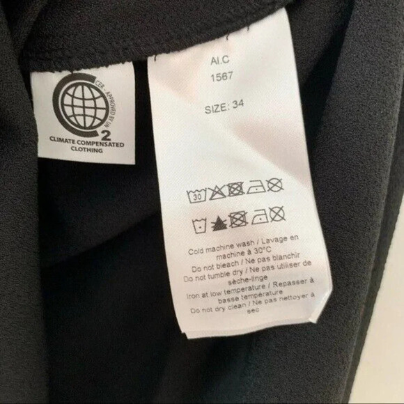 Ganni Dress Clark Mini Black Size XS NWT - Picture 8 of 12